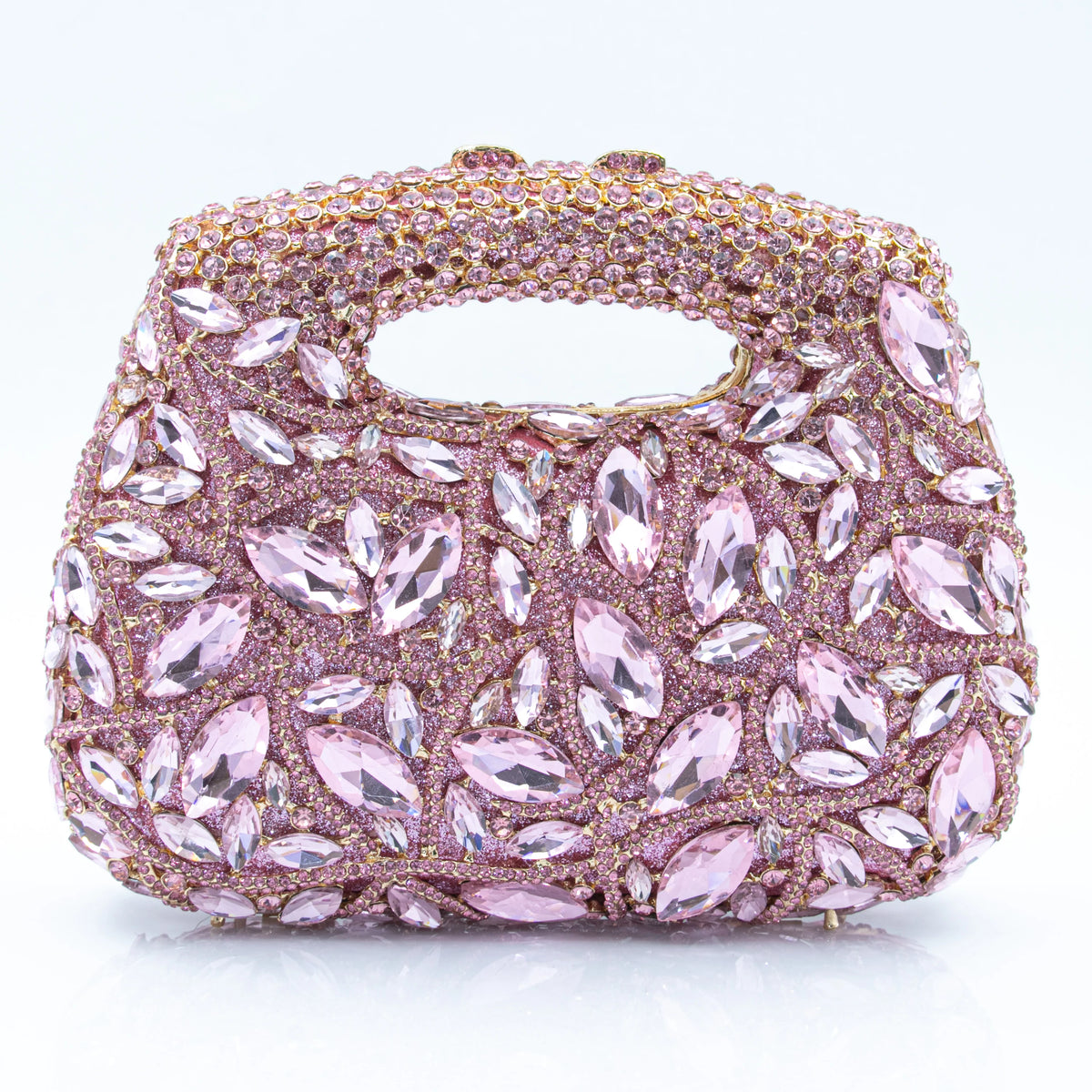 Women's Luxury Rhinestone Top Handle Evening Clutch Bag