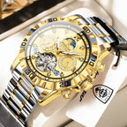 Men's Luxury Hollow Tourbillon Automatic Mechanical Watch