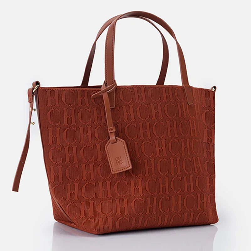 Women's Fly Woven Large Capacity Shoulder Tote Bag