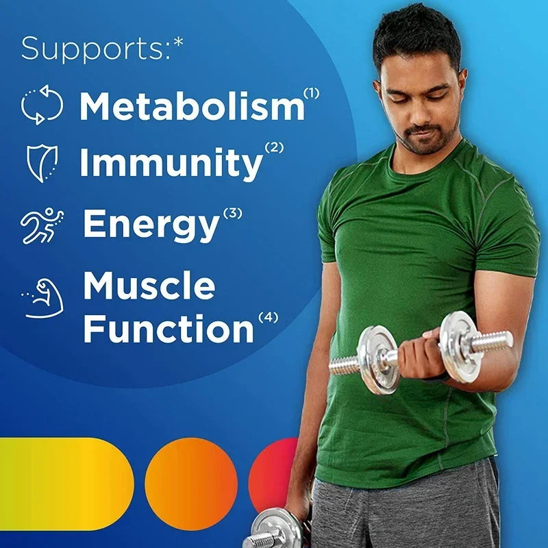 Men Multivitamin and Minerals Energy Metabolism Dietary Supplement Capsules
