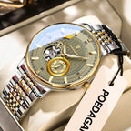 Men's Luminous Skeleton Tourbillon Automatic Watch