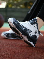 Kids' Breathable Non-Slip Lace-Up Basketball Sneakers