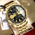 Men's Analog-Digital Quartz Watch with Week Date