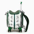 Portable Breathable Rolling Pet Carrier Backpack for Cats Dogs