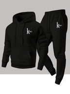 Men's Two-Piece Hooded Sweatshirt and Pants Set