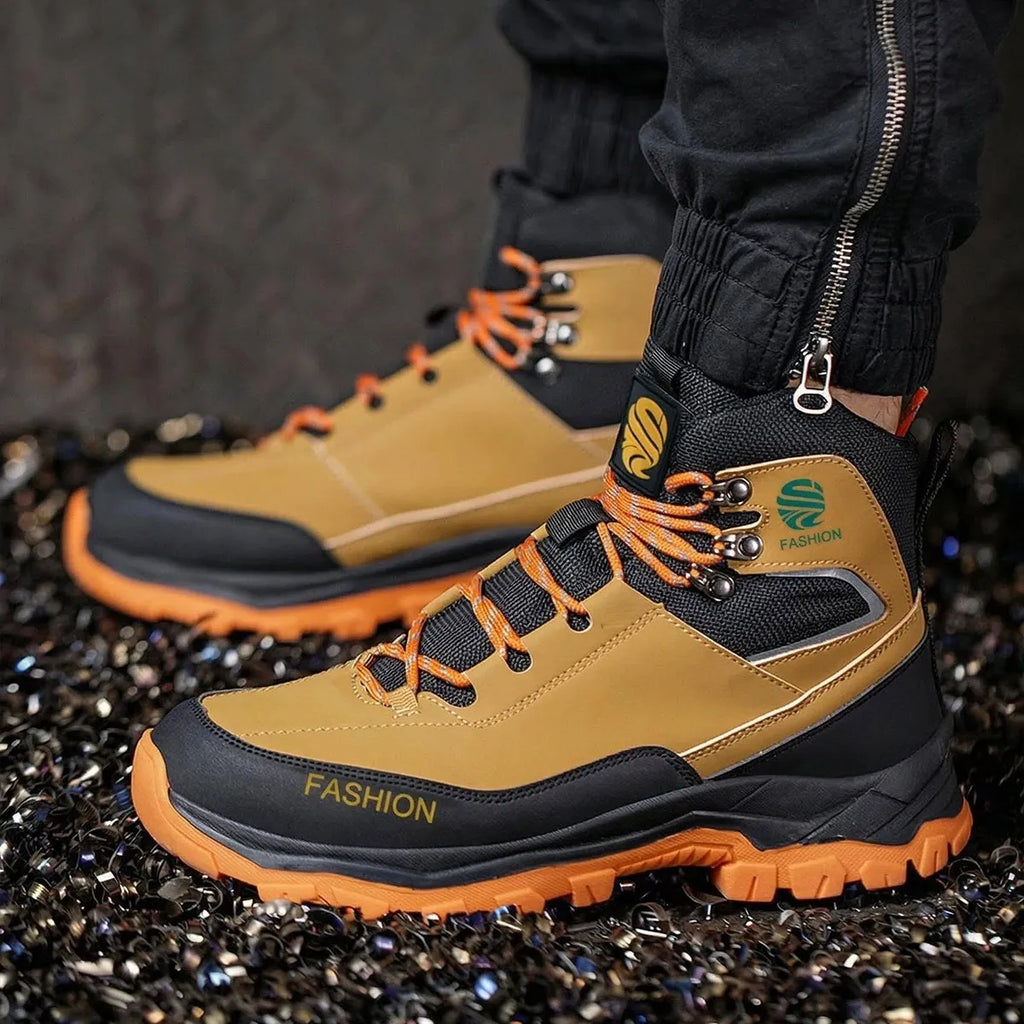 Men's Steel Toe Anti-Puncture High Top Work Sneakers