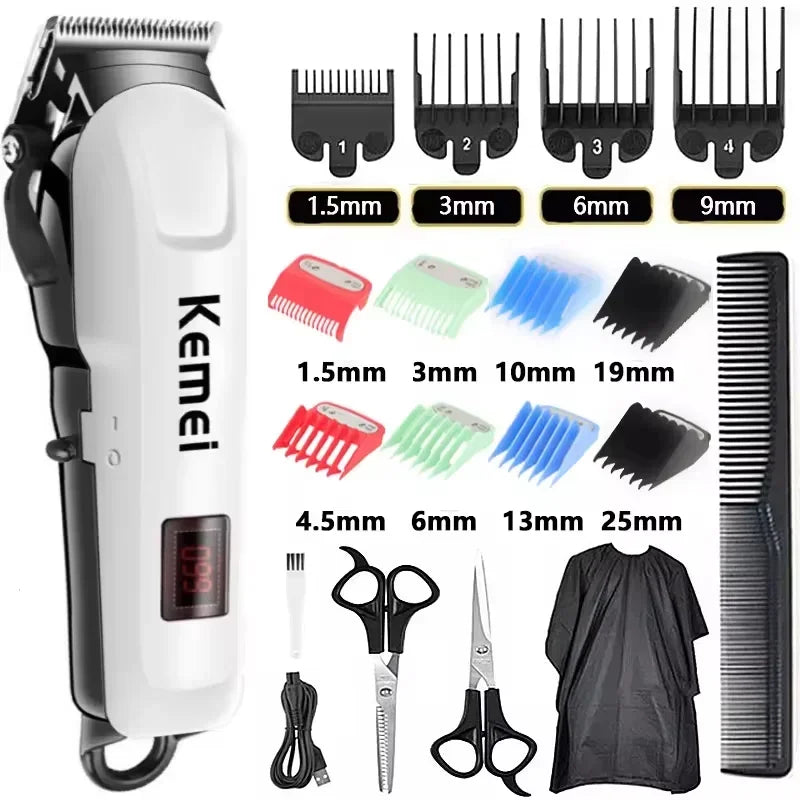 Men Professional Cordless Hair Clipper Rechargeable Trimmer 809A