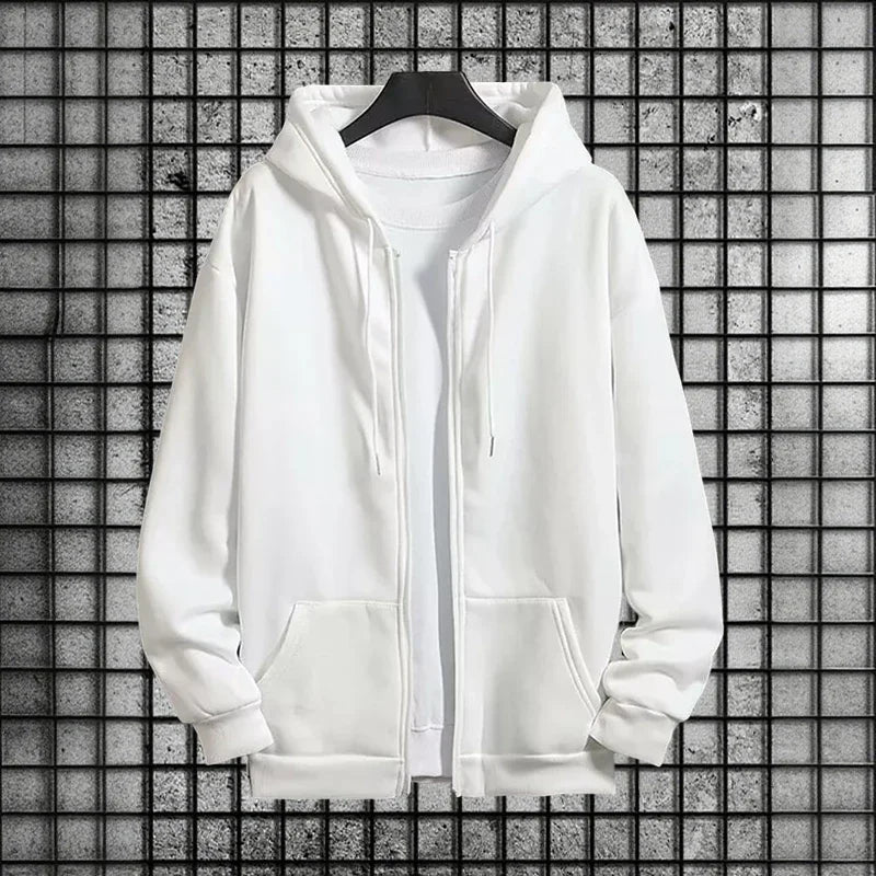 Men's Zipper Hoodie and Sweatpants 2-Piece Set