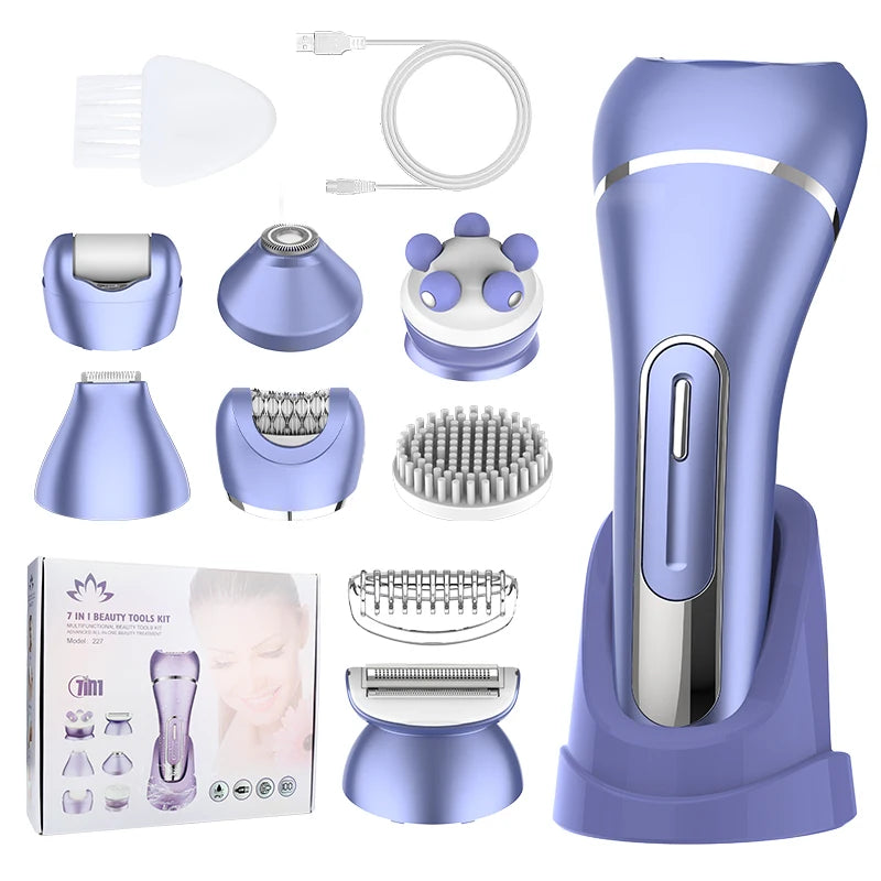Women 7-in-1 Multifunction Electric Epilator Shaver Trimmer 227