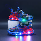 Kids' Breathable Mesh LED Luminous Sneakers