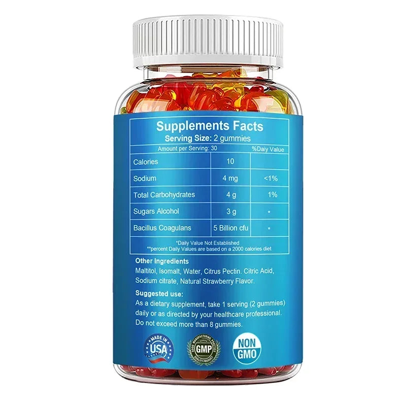 Organic Probiotics Gut Health Digestive Dietary Supplement Gummies