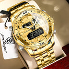 Men's Analog-Digital Quartz Watch with Week Date