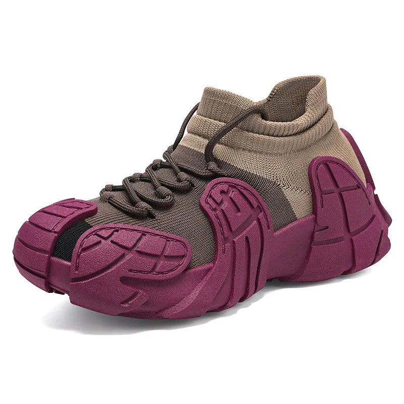 Women's High Top Lightweight Platform Vulcanized Sneakers