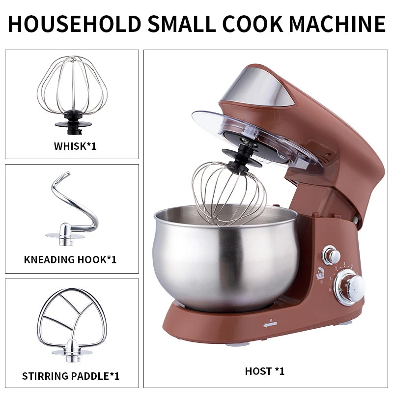 Automatic Electric 6-Speed Stand Mixer and Dough Maker 600W