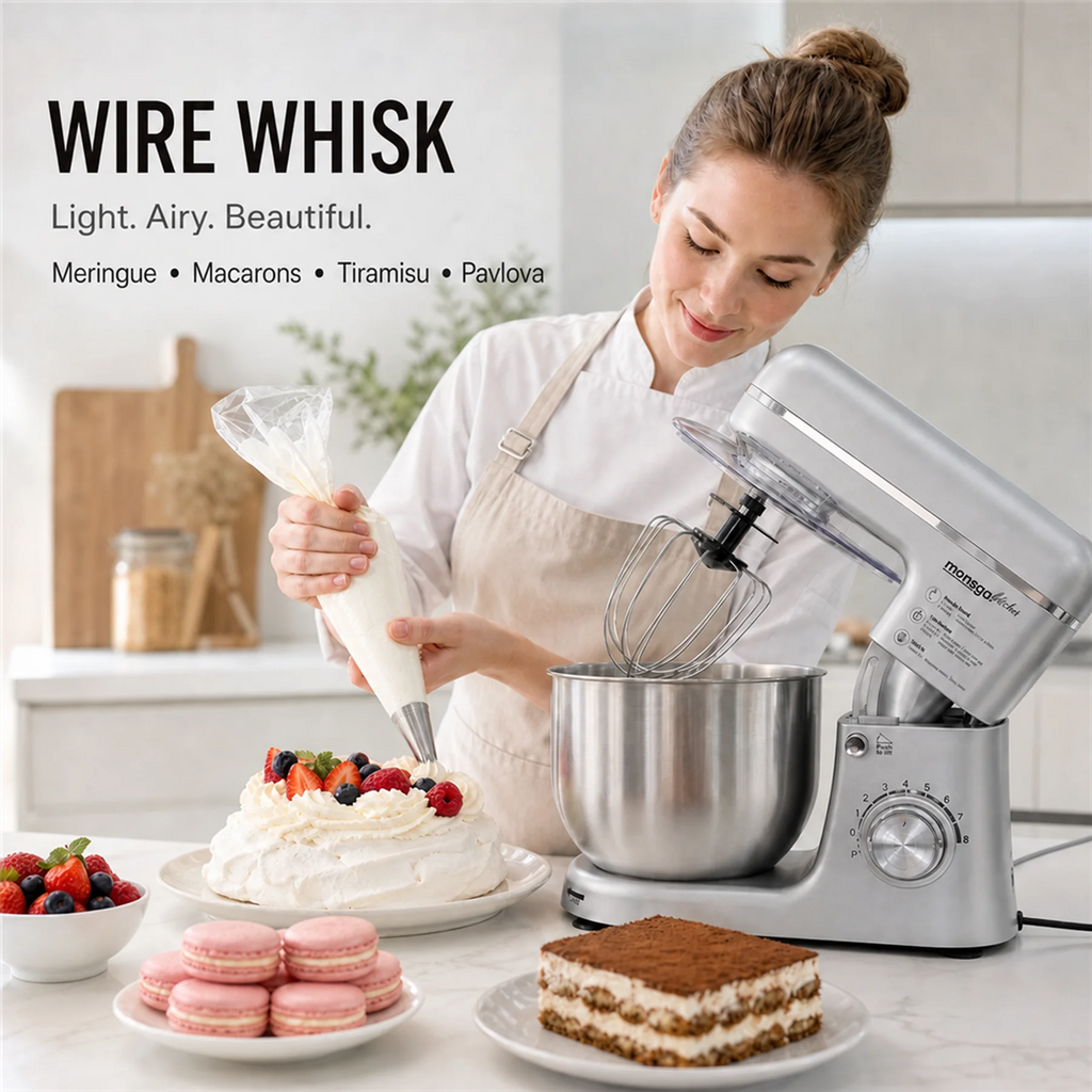Electric 8-Speed Tilt-Head Stand Mixer and Blender 1000W