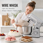 Electric 8-Speed Tilt-Head Stand Mixer and Blender 1000W