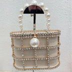 Women's Luxury Hollow Out Rhinestone Evening Clutch Bag