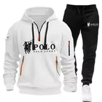 Men's Windproof Hoodie and Pants Two Piece Set