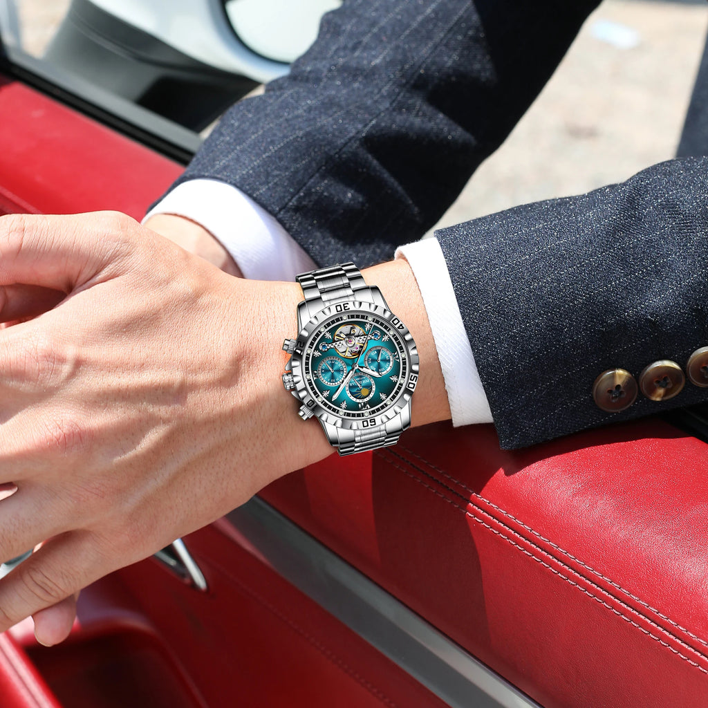 Men's Luxury Hollow Tourbillon Automatic Mechanical Watch