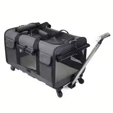 Detachable Foldable Travel Trolley Case Pet Carrier for Cats Dogs