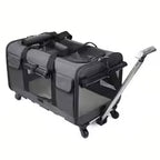 Detachable Foldable Travel Trolley Case Pet Carrier for Cats Dogs