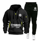 Men's Half Zip Hoodie and Jogger Pants Set