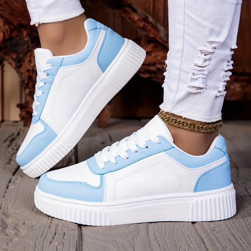 Unisex Lace-Up Lightweight Non-Slip Vulcanized Sneakers