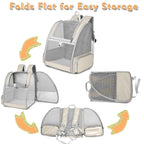Large Capacity Pet Backpack Carrier for Cats Dogs