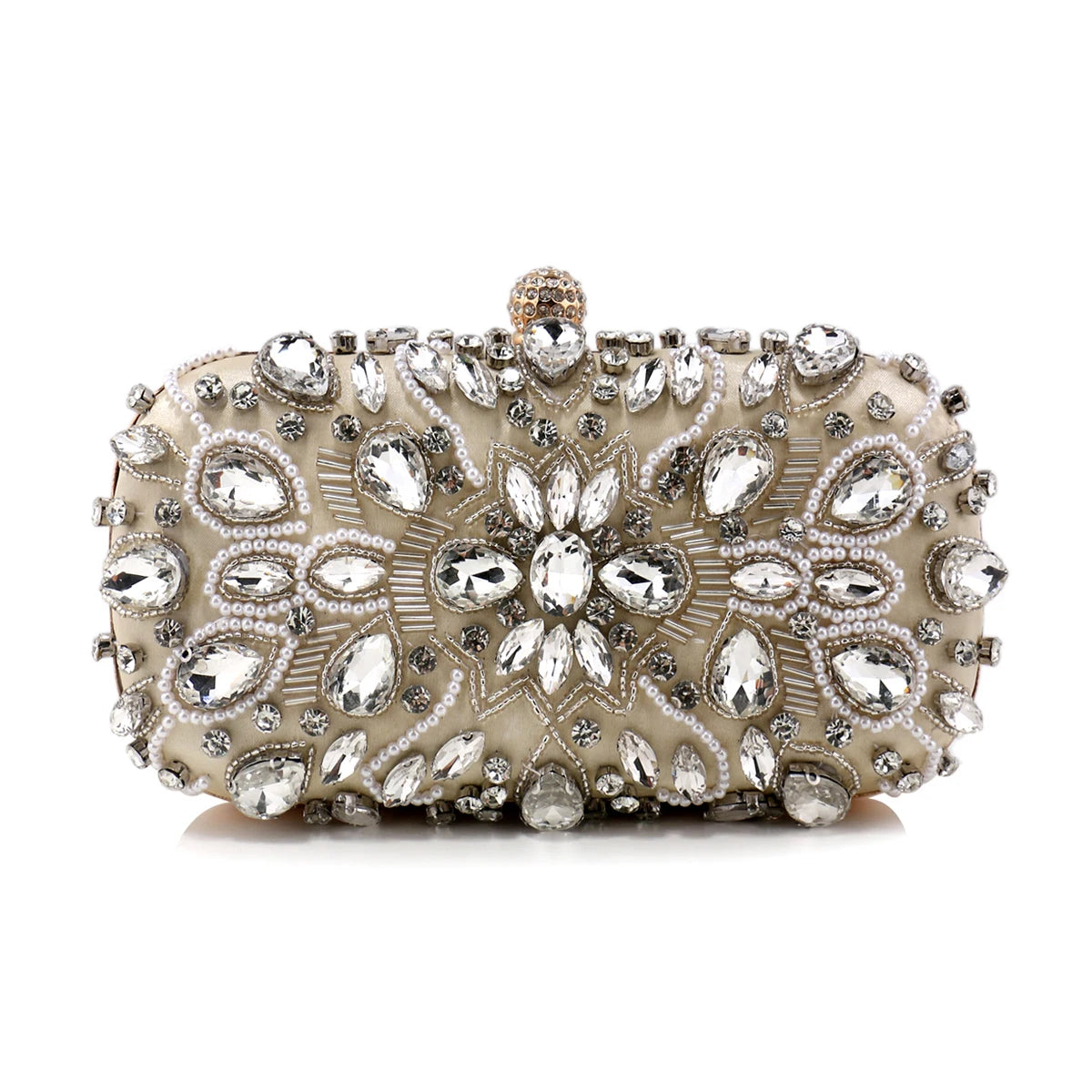 Women's Luxury Rhinestone Evening Clutch Shoulder Bag