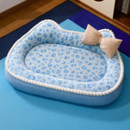 Thickened Elevated Soft Pet Bed for Cats Dogs
