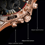 Men's Luxury Hollow Tourbillon Automatic Mechanical Watch