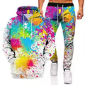 Ink Graffiti 3D Printed Hoodie and Sweatpants Set