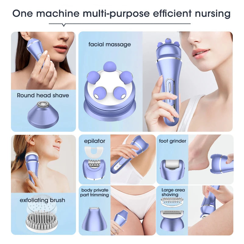 Women 7-in-1 Multifunction Electric Epilator Shaver Trimmer 227