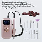 Electric Nail File Set USB Charging Portable Nail Polisher