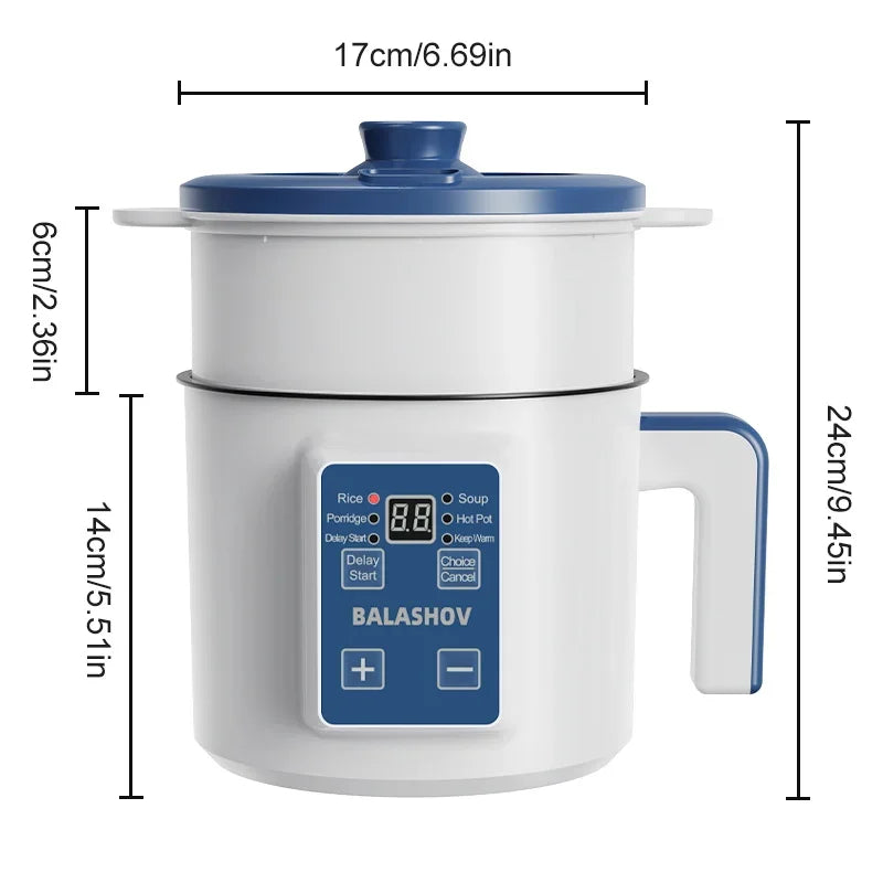Automatic Electric 1.8 Qt Multi Cooker Rice Pot