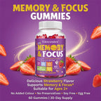 Focus and Attention Support Dietary Supplement Gummies