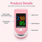 Fingertip Pulse Oximeter Blood Oxygen and Heart Rate Monitor