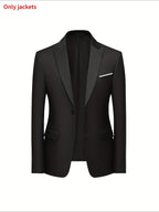 Men's Classic Slim Fit 3-Piece Suit Set