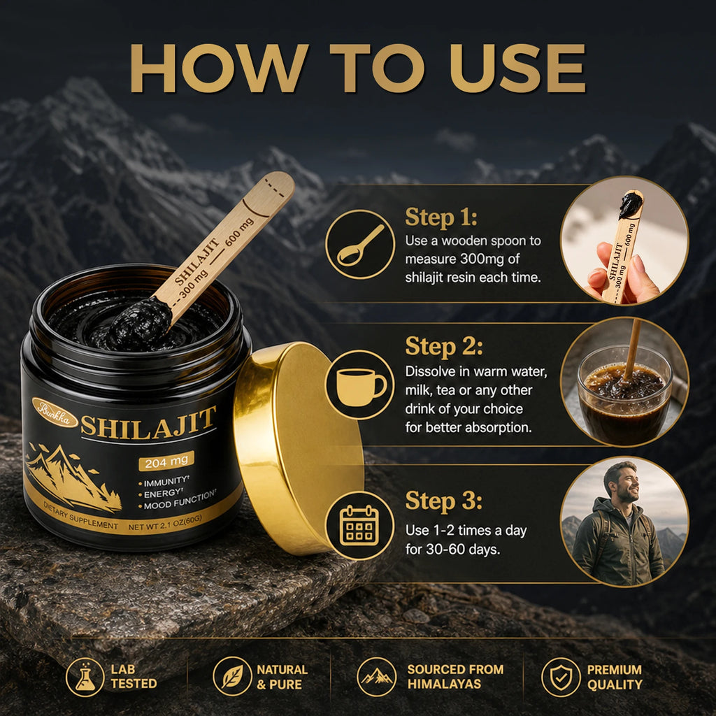 Shilajit Energy & Cognitive Support Dietary Supplement Resin