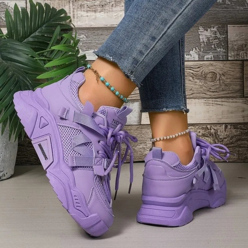Women's Breathable Mesh Platform Sneakers