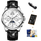 Men's Automatic Mechanical Watch with Moon Phase