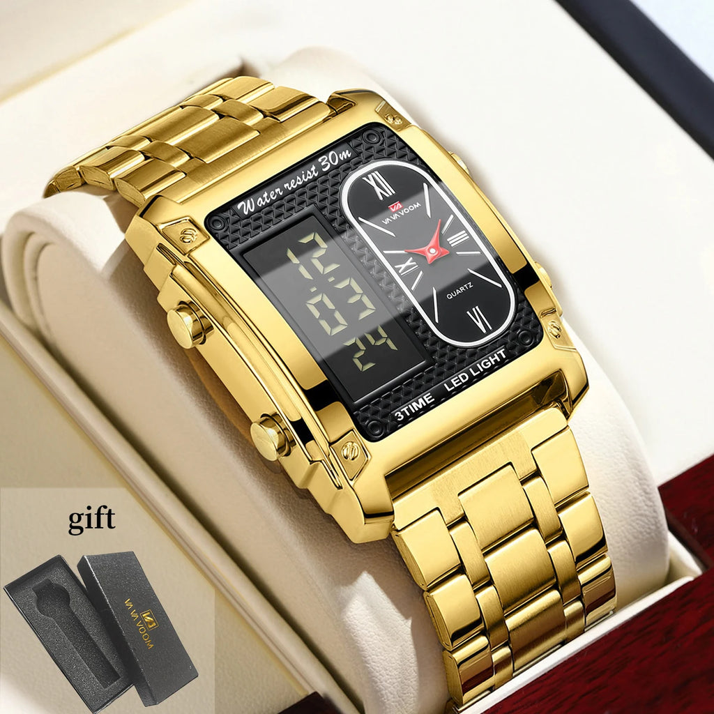 Men's Luxury Stainless Steel Quartz Watch 2561