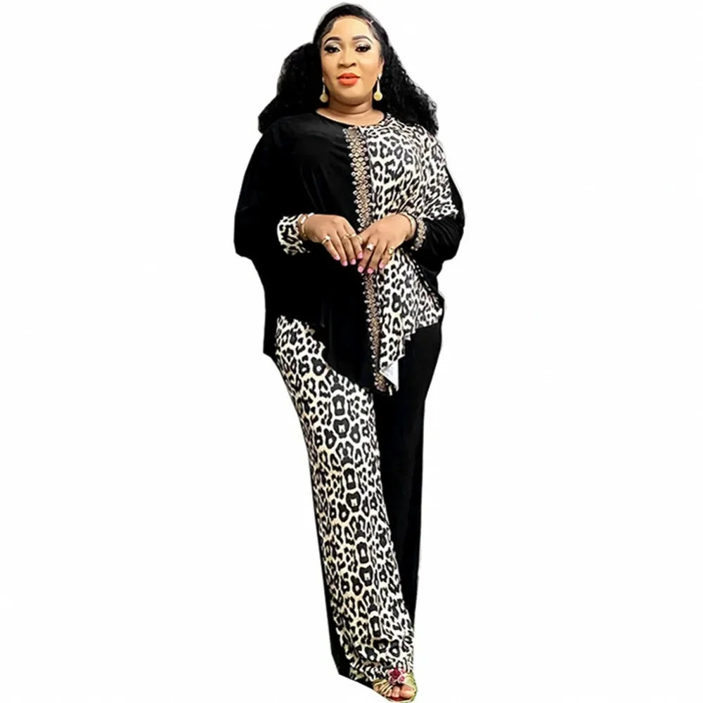 Women's Dashiki Top and Pants 2-Piece Suit