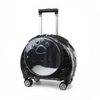 Portable Breathable Rolling Pet Carrier Backpack for Cats Dogs