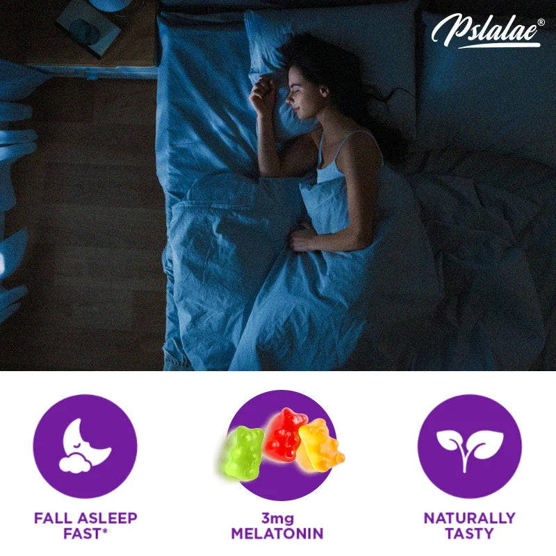 Melatonin and L-Theanine Sleep Support Dietary Supplement Gummies