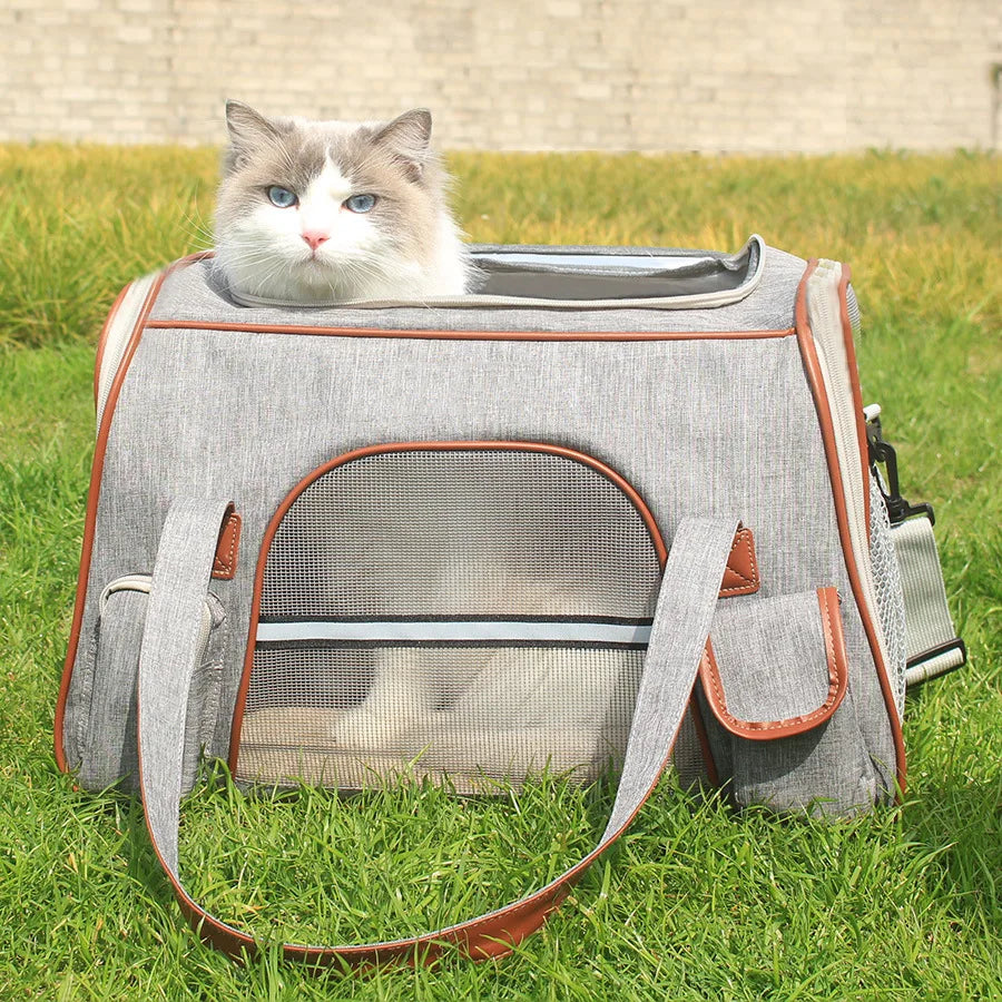 Anti-Collapse Dog Pet Carrier Bag Travel Handbag