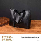 Women's Large Capacity PU Leather Shoulder Tote Bag