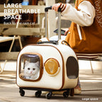 Portable Pet Trolley Backpack Carrier for Cats Dogs