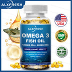 Omega 3 Fish Oil High EPA DHA Dietary Supplement Softgels