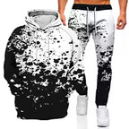 Ink Graffiti 3D Printed Hoodie and Sweatpants Set